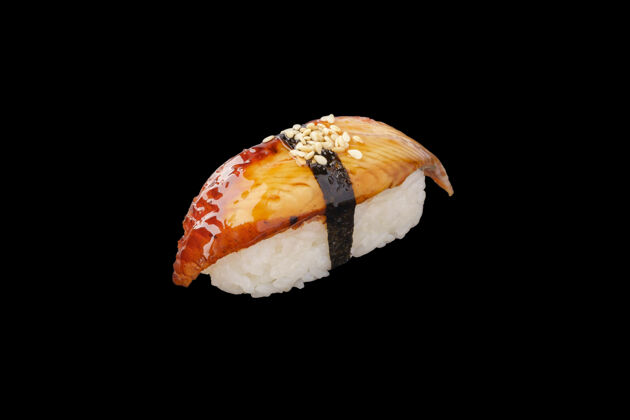 鱼烟熏鳗鱼寿司 乌纳吉酱 芝麻隔离卷健康美味