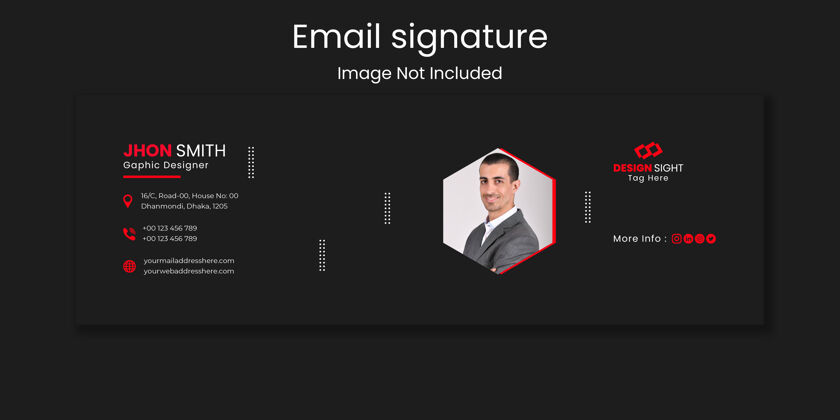 电子邮件电子邮件签名模板设计签名电子邮件横幅签名