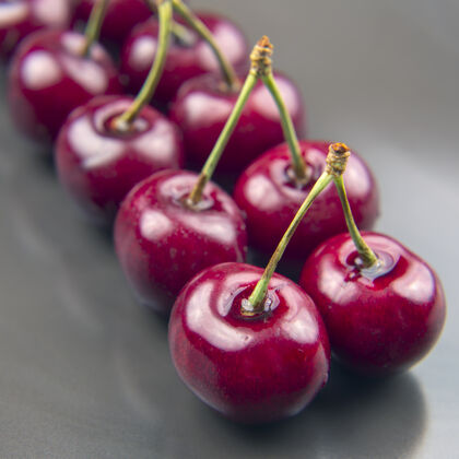 素食新鲜樱桃浆果健康食物早餐水果的植物.水果甜点植物学配料浆果