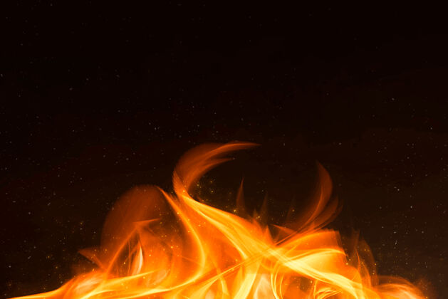背景復古橙色火焰邊框火焰橙色火焰火焰