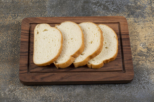 切片木板香面包片食品早餐面包