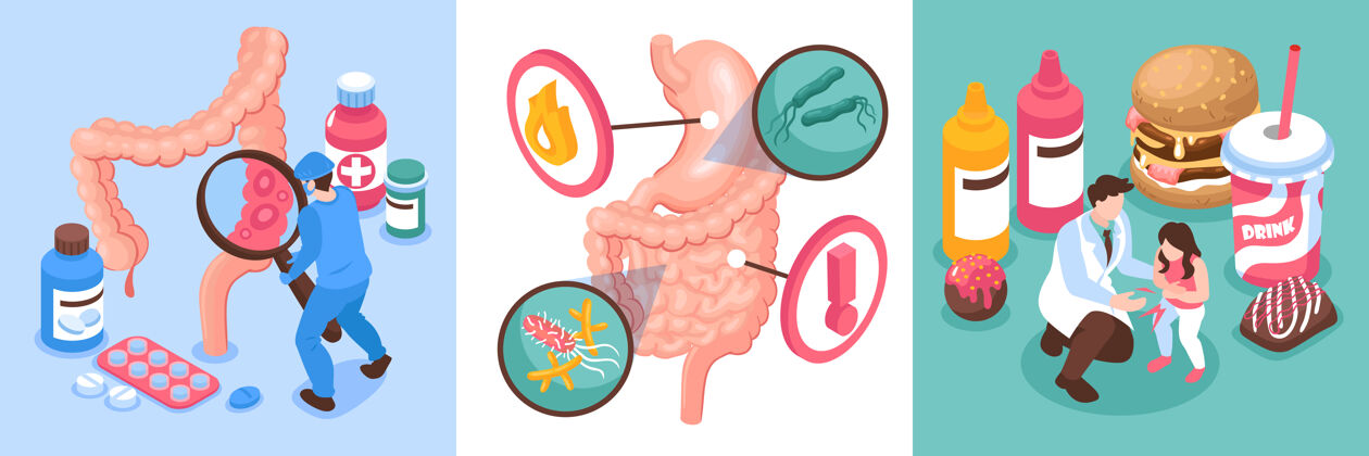 疾病等长肠胃设计成分集快餐营养与治疗幽门螺杆菌的后果食物消化医生
