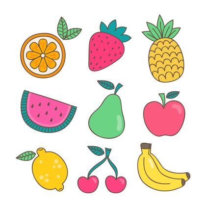 水果收藏手绘水果系列分类美味收藏