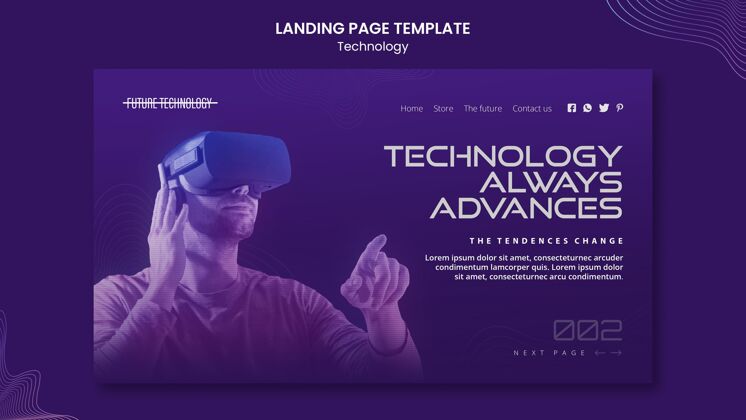 游戏虚拟现实登录页模板技术网页模板现代