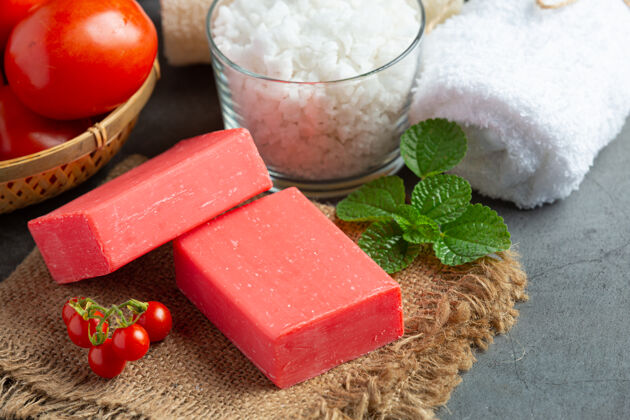 治疗番茄皂身体护肤香油光滑蔬菜