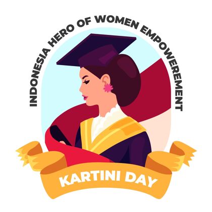 插图平面卡尔蒂尼日插图印尼纪念妇女赋权