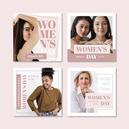 3月8日国际妇女节instagram帖子集Web模板InstagramPost女性权利
