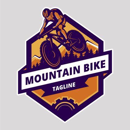 标志详细的自行车标志模板徽章细节自行车
