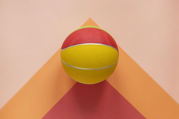 静物彩色篮球顶视图篮球分心娱乐