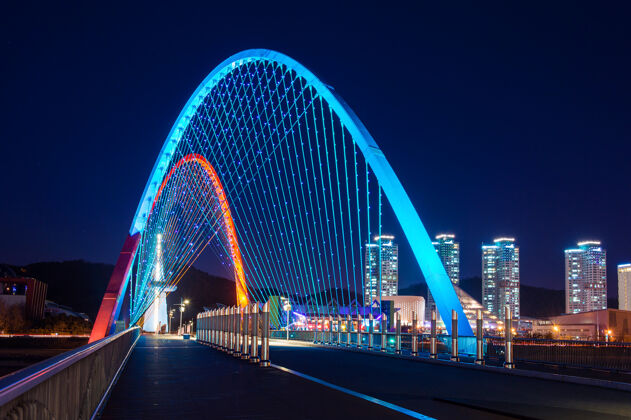 首尔韩国大田的Expro大桥城市场景建成