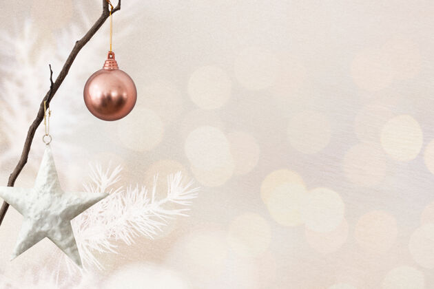 星星圣诞社交媒体横幅与设计空间装饰悬挂传统