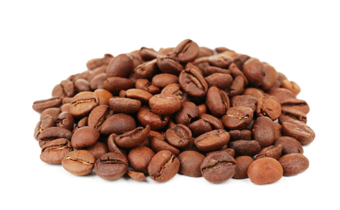 大咖啡豆是白色的谷物咖啡颜色