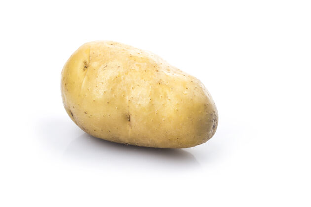 生的白底生土豆食物白色块茎