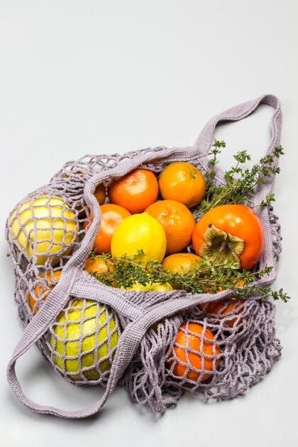 梨可重复使用的水果网袋超市送货葡萄柚
