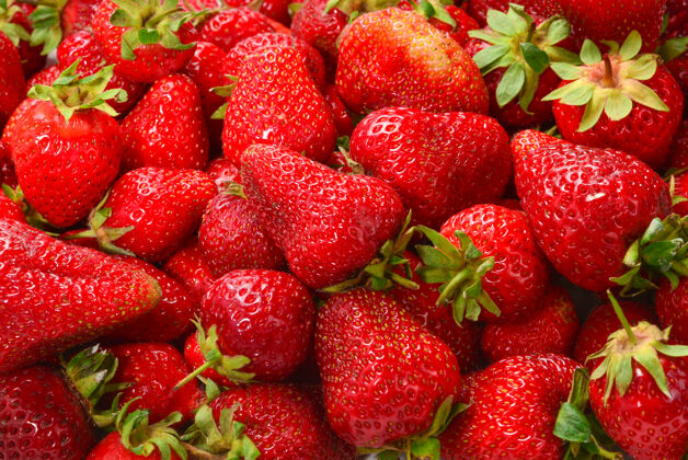 健康草莓新鲜浆果宏吃充满活力种子