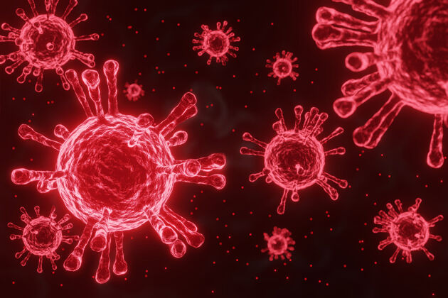 疾病红细胞细菌病毒三维渲染 医学和科学概念微生物感染疾病
