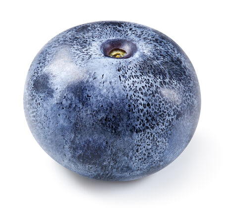 多汁蓝莓隔离白色成熟蓝莓修剪路径药物越橘甜点