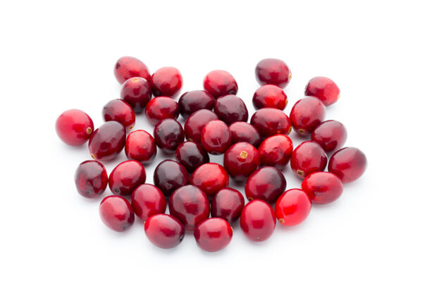 多汁蔓越莓上衣视图红色 成熟的蔓越莓宏观观蔓越莓自然成熟