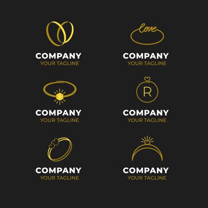 商务Logo创意平面设计环标志模板戒指戒指LogoLogo模板