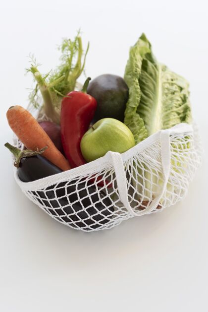 污染把蔬菜放在一个纺织袋里再利用生态保护