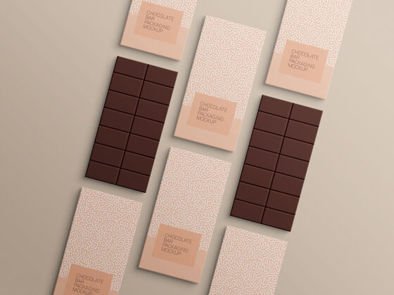 棒巧克力棒包装纸包装模型设计包装零食糖果
