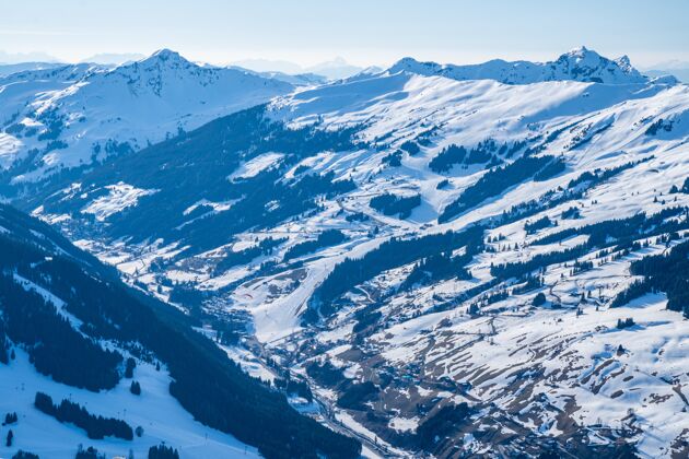冰川瑞士雪山美景景风景斜坡