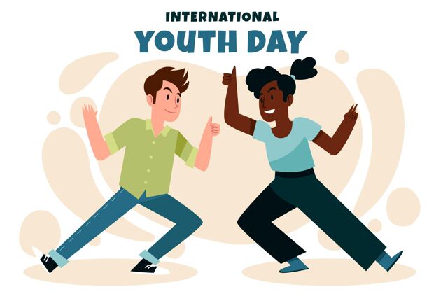 庆典国际青年节插画国际青年青年