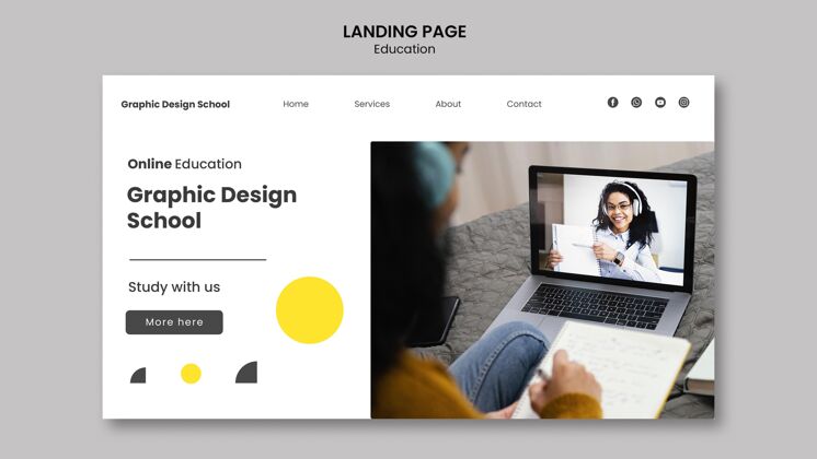登陆页平面设计学校网页模板技术平面设计设计