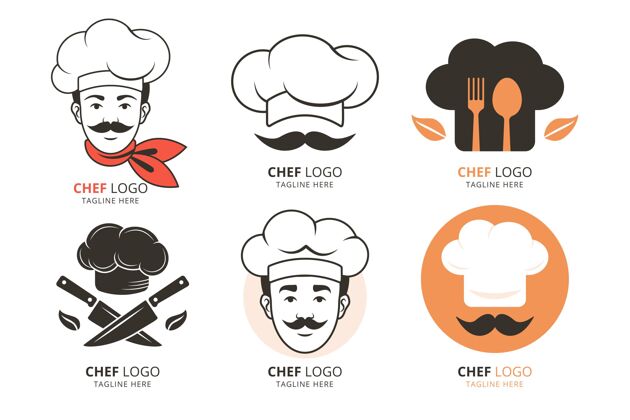 公司平面设计厨师标志模板平面设计公司标识企业