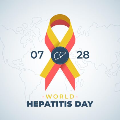 国际平面世界肝炎日插画事件全球平面设计