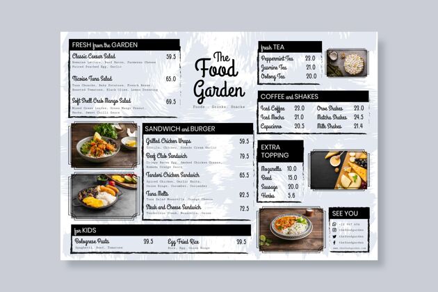乡村餐厅菜单有机平面乡村餐厅菜单模板餐厅食物乡村菜单模板
