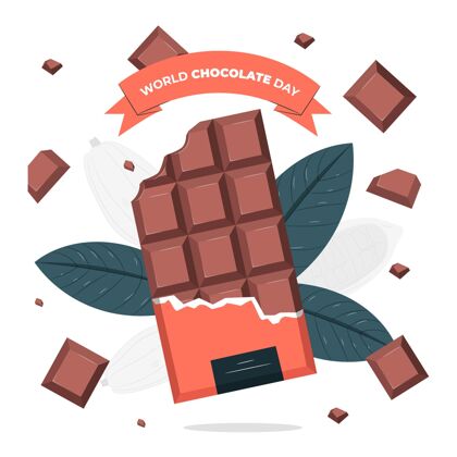全世界世界巧克力日概念图活动巧克力糖果