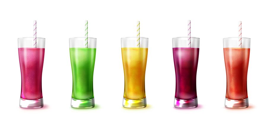 玻璃搅拌机现实的果汁在搅拌机玻璃插图冰沙健康搅拌机
