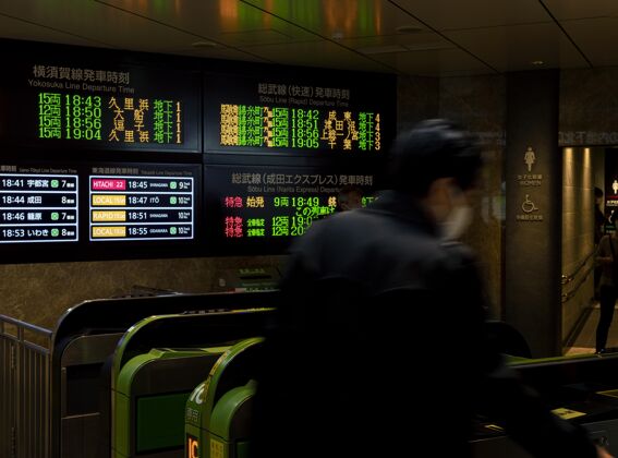 信息日本地铁系统乘客信息显示屏日本城市信息