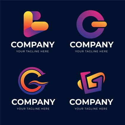Corporate渐变字母标志集字母LogoGradientCorporateidentity