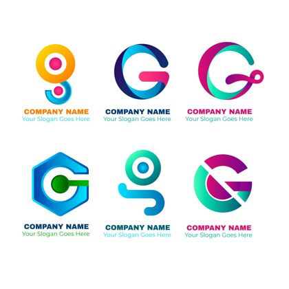 字母LogoGradientgletter标志系列Branding公司Logoidentity