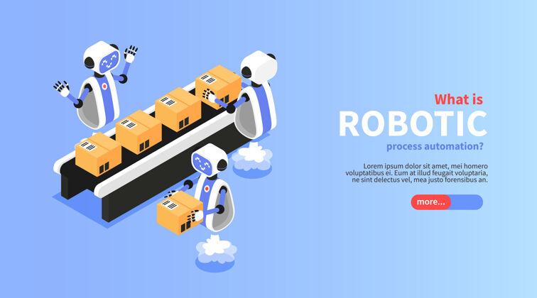 机器人机器人工艺等距横幅与工业输送符号插图横幅过程传送带
