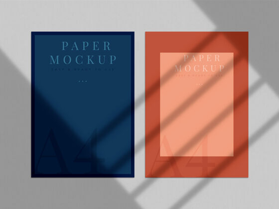 空现代印刷模型设计 为品牌 企业形象 平面设计师介绍与阴影覆盖信封清洁企业