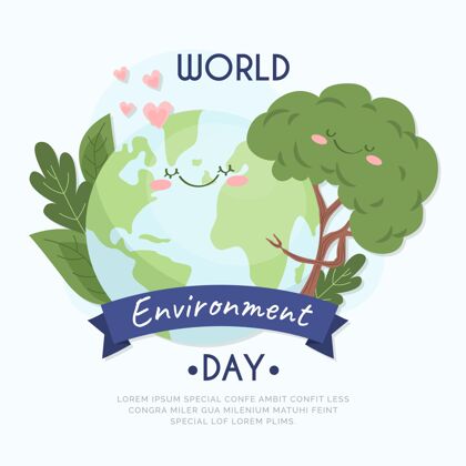 平面设计平面世界环境日插画环境日世界环境日意识