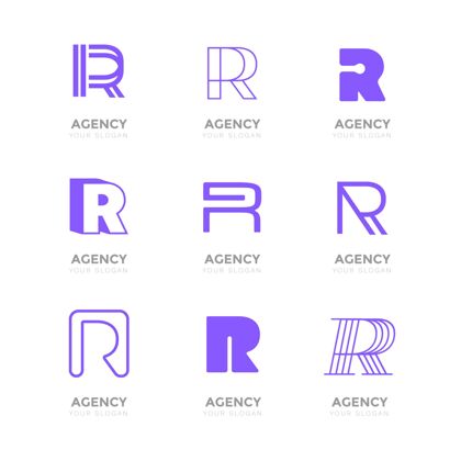 集合平面r标志系列标志集合标志包装