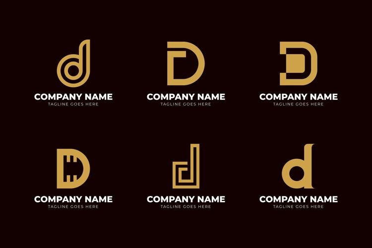 品牌平面设计不同的d标志集企业标识企业标识Corporate