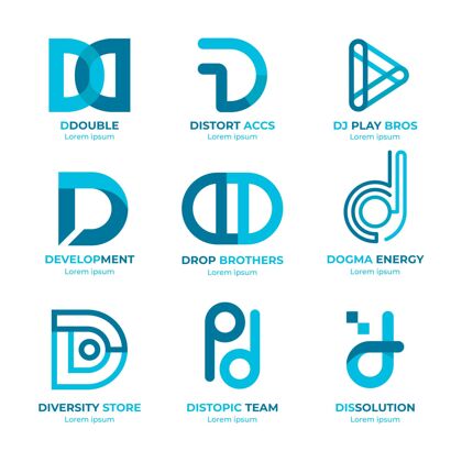 平面设计平面设计d标志系列品牌企业标志