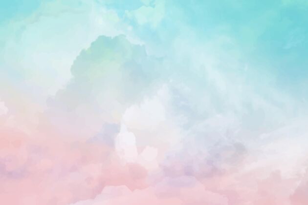 粉彩手绘水彩粉彩天空背景水彩墙纸水彩背景