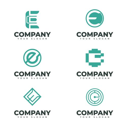 identity平面设计e标志系列CompanyCompanyLogoPack