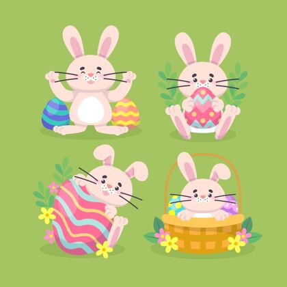 复活节兔子复活节兔子系列收集帕斯卡设置