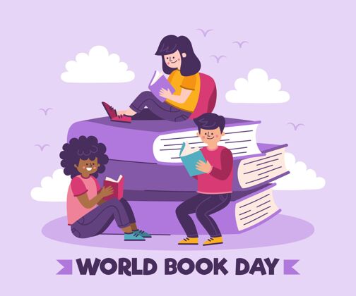 活动手绘世界图书日插图世界图书日庆典阅读