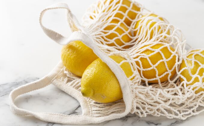 可持续发展柠檬乌龟袋柑橘生态柠檬