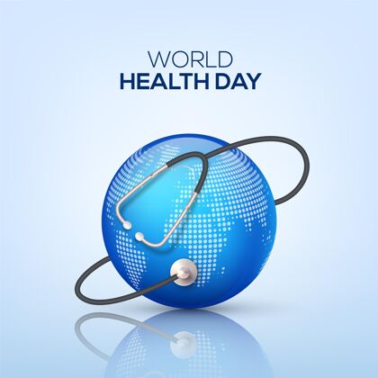 世界卫生日现实世界卫生日插画医疗4月7日星球
