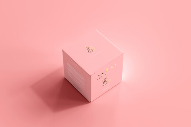 医疗孤立的盒子模型品牌奶油3d渲染