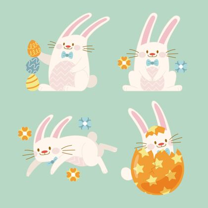 复活节复活节兔子系列复活节快乐宗教包装